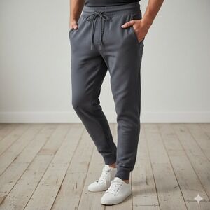 Free Fly Bamboo Lightweight Fleece Jogger Mens Small Gray 3280 Tapered Sweatpant